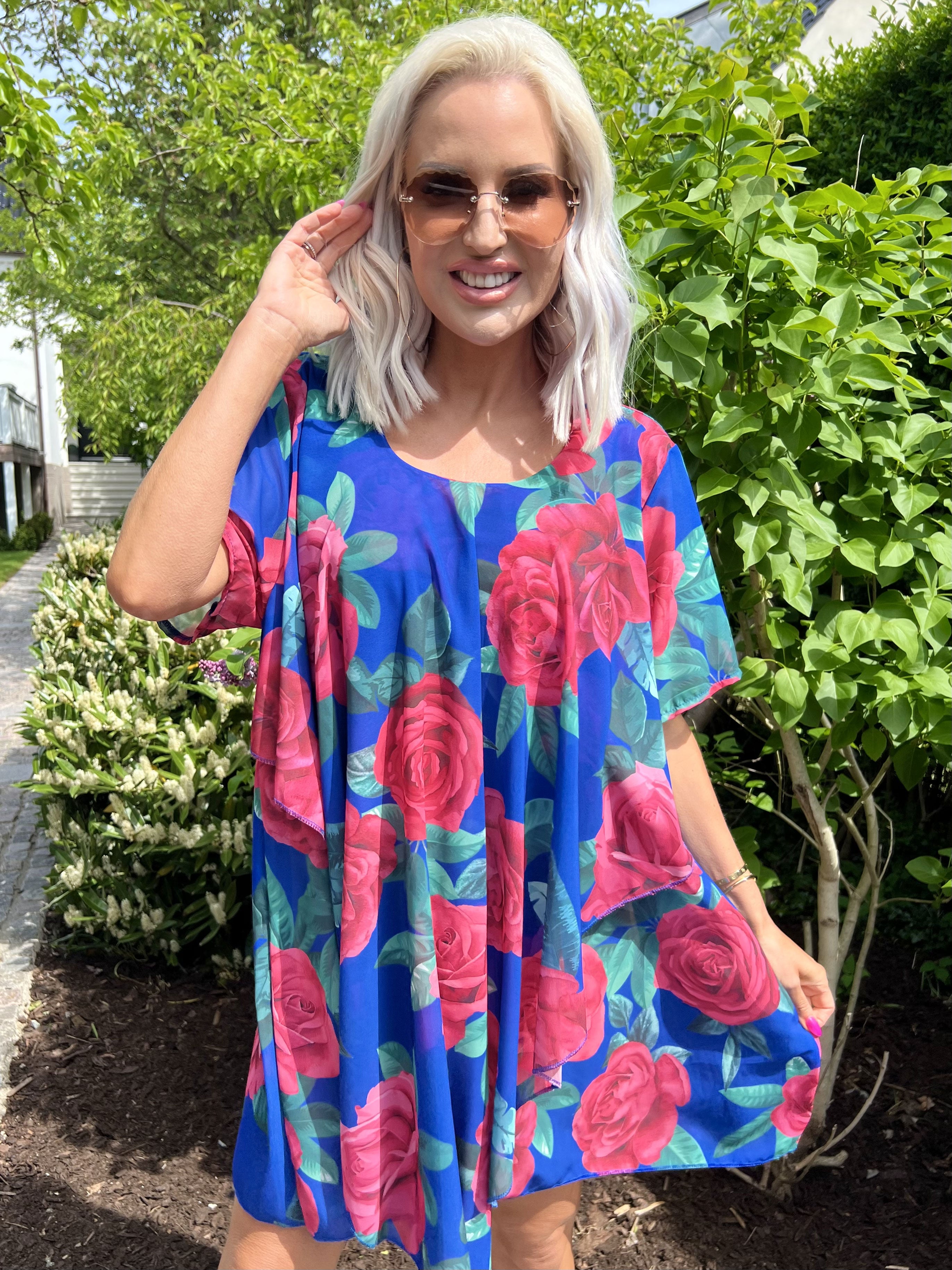 Wanda - Tunika kjole i chiffonstof